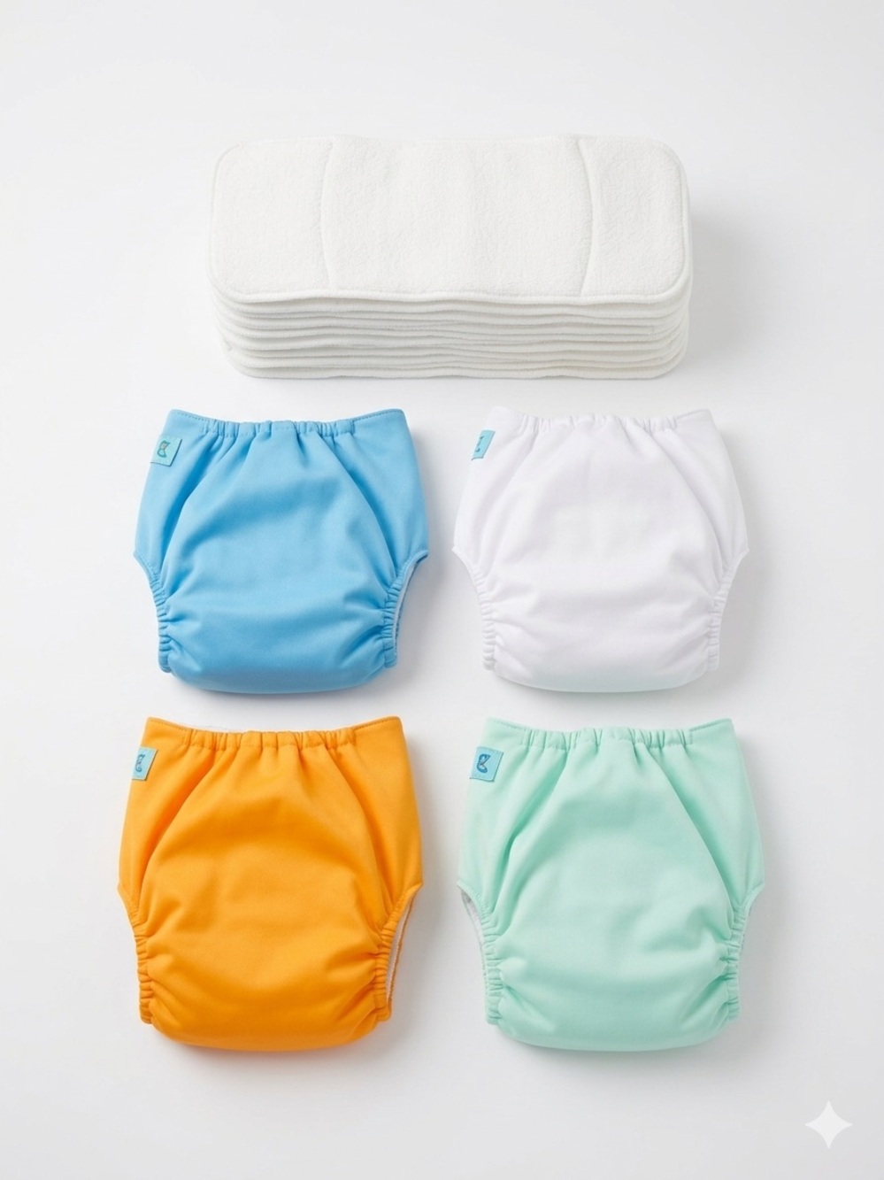 NEW! Alva Baby Reusable Swim Diaper Set of 4 w/ liners
